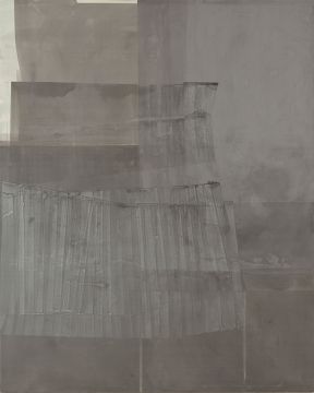 Ohne Titel, 2009. Acryl/Nessel, 250 x 200 cm