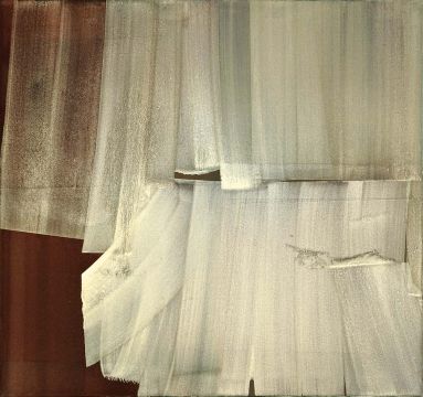 Ohne Titel, 2006. Acryl/Nessel. 85 x 90 cm. Privatbesitz