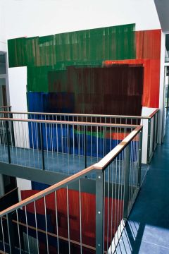 RGB, 2004. Wandmalerei. Biozentrum der LMU M&uuml;nchen, Planegg-Martinsried. Foto: Florian Holzherr