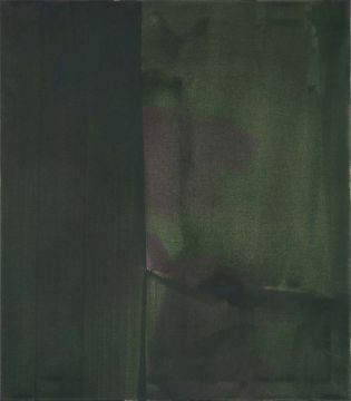 Ohne Titel, 2005. Acryl/Nessel. 80 x 70 cm