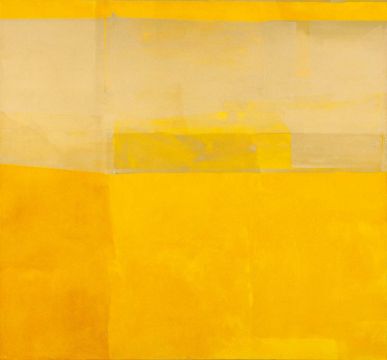 Architekten und Farbe, 2008. Acryl/Nessel, 260 x 280 cm. Sammlung ABK Stuttgart