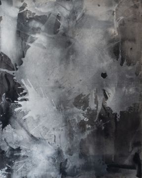 Ohne Titel, 2023. Acryl/Nessel, 200 x 160 cm