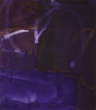 Ohne Titel, 2022. Acryl/Nessel, 68 x 60 cm