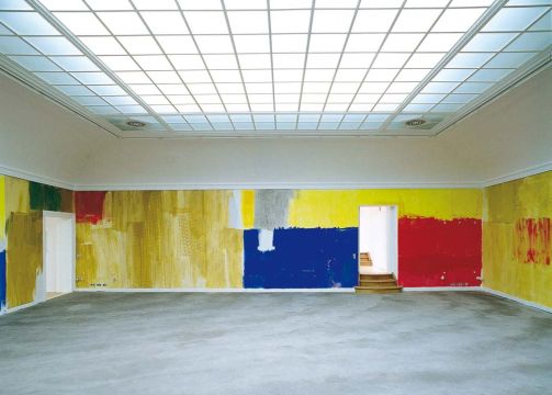 F&uuml;r 4 W&auml;nde. Kunstverein Konstanz, 2000 (mit Jerry Zeniuk). Foto: Ben Wiesenfarth