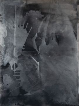 Ohne Titel, 2023. Acryl/Nessel, 120 x 90 cm