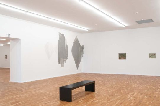 Besuch bei Verwandten. Museum f&uuml;r Gegenwartskunst, Siegen 2010: Paessagio Urbano, 2010. Wandmalerei. Foto: Henner Papies