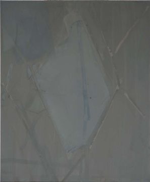 Ohne Titel, 2011. Acryl/Nessel, 120 x 100 cm