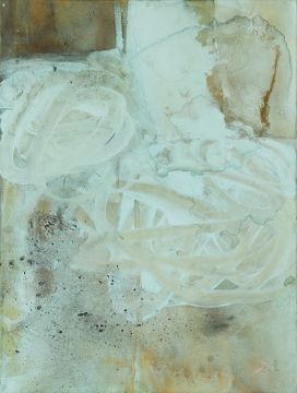Ohne Titel, 2020/21. Acryl/Nessel, 120 x 90 cm
