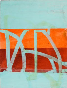 Ohne Titel, 2018. Acryl/Papier, 65 x 50 cm