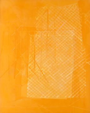 Ohne Titel, 2013. Acryl/Nessel, 250 x 200 cm