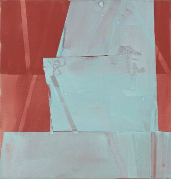 Ohne Titel, 2010. Acryl/Nessel, 71 x 68 cm