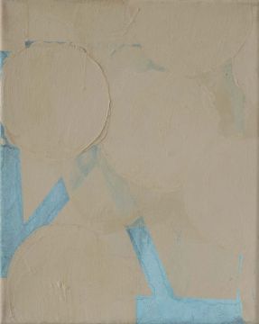Ohne Titel, 2012. Acryl/Nessel, 30 x 24 cm