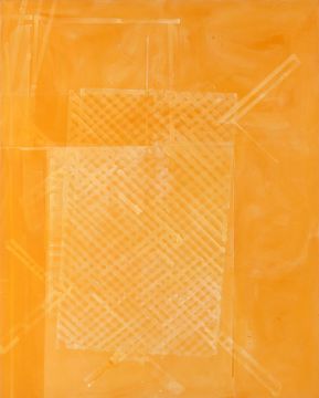 Ohne Titel, 2013. Acryl/Nessel, 250 x 200 cm