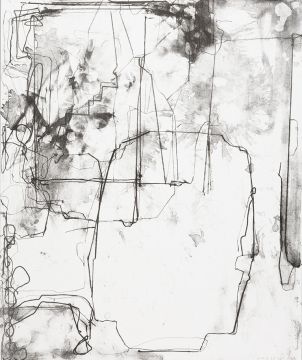 Ohne Titel, 2025. Lithografie, 58 x 48 cm. Unikat