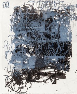 Ohne Titel, 2016/18. Lithografie, 58 x 48 cm, Unikat