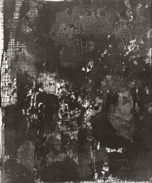Ohne Titel, 2025/26. Lithografie, 58 x 48 cm. Unikat