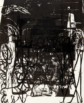Ohne Titel, 2016/19. Lithografie, 58 x 48 cm, Unikat