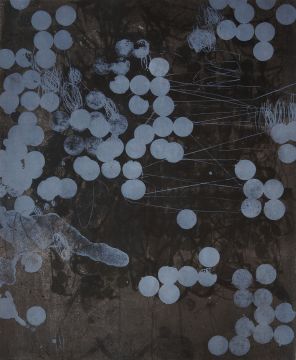 Ohne Titel, - 2024. Lithografie, 58 x 48 cm, Unikat