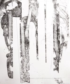 Ohne Titel, 2025. Lithografie, 58 x 48 cm, Unikat