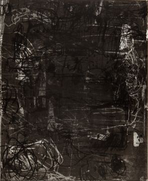 Ohne Titel, 2016?/19. Lithografie, 58 x 48 cm, Unikat