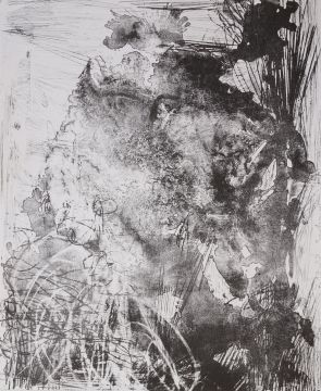 Ohne Titel, 2022. Lithografie, 58 x 48 cm, Auflage: 6