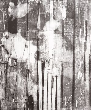 Ohne Titel, 2025. Lithografie, 58 x 48 cm, Unikat