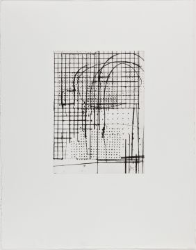 Ohne Titel, 2015. Kaltnadel, 48 x 38 cm, Platte: 23,8 x 17,7 , Auflage: 5