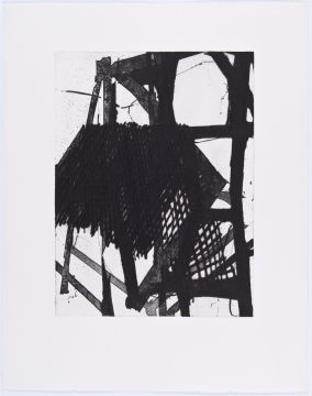Ohne Titel, 2013. Aquatinta und Kaltnadel, 48 x 38 cm, Platte: 32,5 x 24,6 cm, Auflage: 5