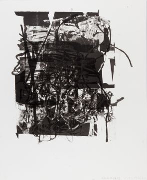 Ohne Titel, 2017. Lithografie, 58 x 48 cm, Unikat