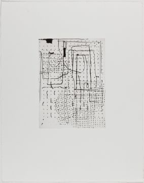 Ohne Titel, 2015. Kaltnadel, 48 x 38 cm, Platte: 24,0 x 17,7 , Auflage: 12