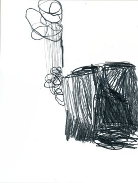 Ohne Titel, 2020. Graphit auf Papier, 32 x 24 cm