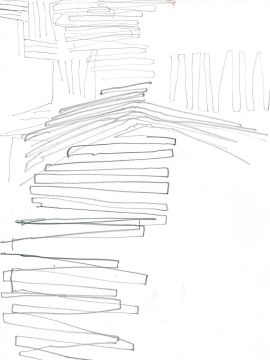 Ohne Titel, 2023. Graphit auf Papier, 32 x 24 cm