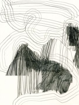 Ohne Titel, 2024. Graphit auf Papier, 32 x 24 cm