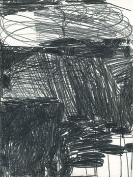 Ohne Titel, 2021. Graphit auf Papier, 32 x 24 cm