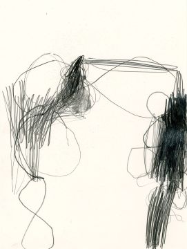 Ohne Titel, 2024. Graphit auf Papier, 32 x 24 cm