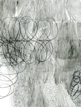 Ohne Titel, 2022. Graphit auf Papier, 32 x 24 cm