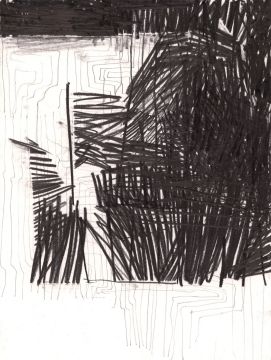 Ohne Titel, 2016. Graphit auf Papier, 32 x 24 cm