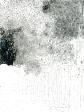 Ohne Titel, 2022. Graphit auf Papier, 32 x 24 cm