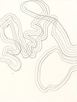 Ohne Titel, 2024. Graphit auf Papier, 32 x 24 cm