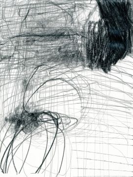 Ohne Titel, 2023. Graphit auf Papier, 32 x 24 cm