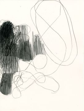Ohne Titel, 2024. Graphit auf Papier, 32 x 24 cm