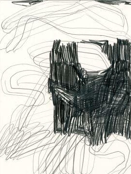 Ohne Titel, 2024. Graphit auf Papier, 32 x 24 cm